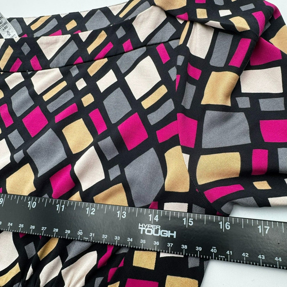 DIANE VON FURSTENBERG Size 8 100% Silk Pink Geometric Print Colorful‎ Midi Dress - Picture 7 of 9